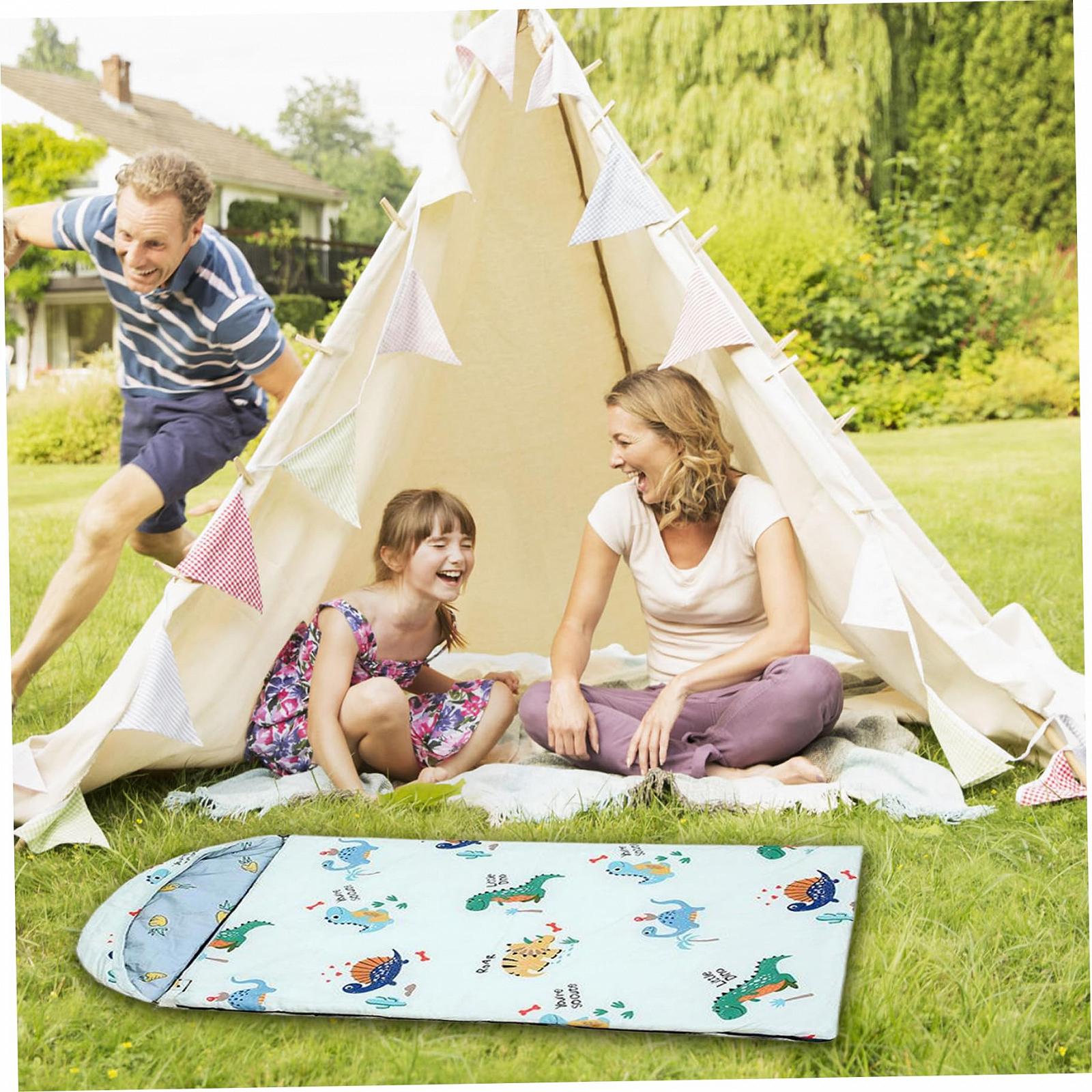 Дитячий Спальний мішок Забарвлення «Смішний динозавр» Поліестер Хлопок Застібка-блискавка, фото №3