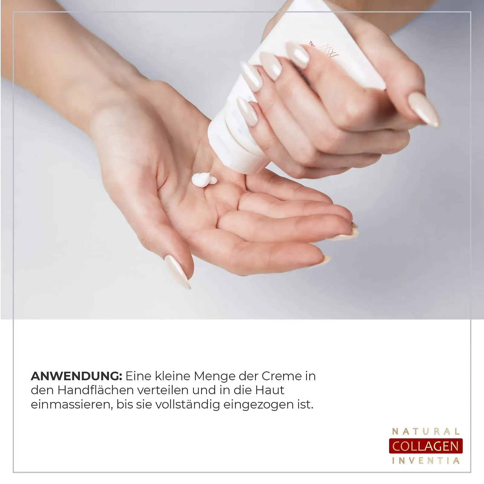 Крем для рук Collagen 75 мл з екстрактом аргініну білої ікри - покращує колір обличчя, регенерує дуже сухі руки - захищає шкіру, фото №4