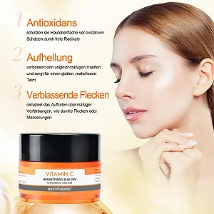 Крем для обличчя денний та нічний Neutriherbs Vitamin C Зволожувальний Пом'якшувальний Розгладжувальний 1,7 унції synthetic.ua - Фото 1