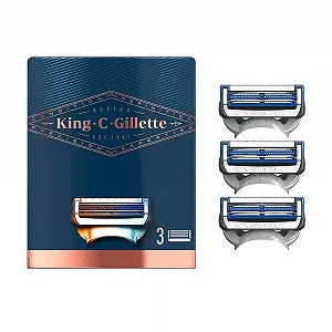Лезвия для бритья шеи King C. Gillette 3 шт. 23 г - Фото 1