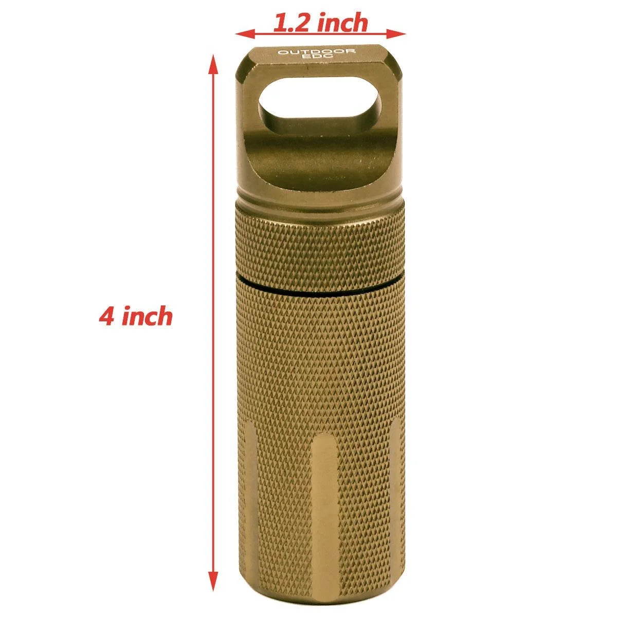 Коробка для таблеток YOOJIA Small Aluminium, контейнер, спорядження для виживання, армійський зелений, один розмір, фото №4