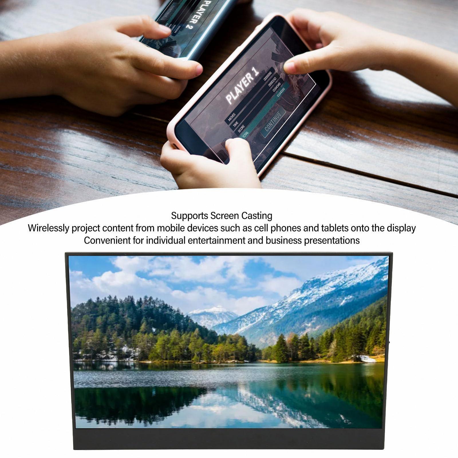 Портативний монітор Dpofirs Gaming 4K 15.6 дюймів 3840 x 2160 HD з HD Multimedia Interface, фото №3