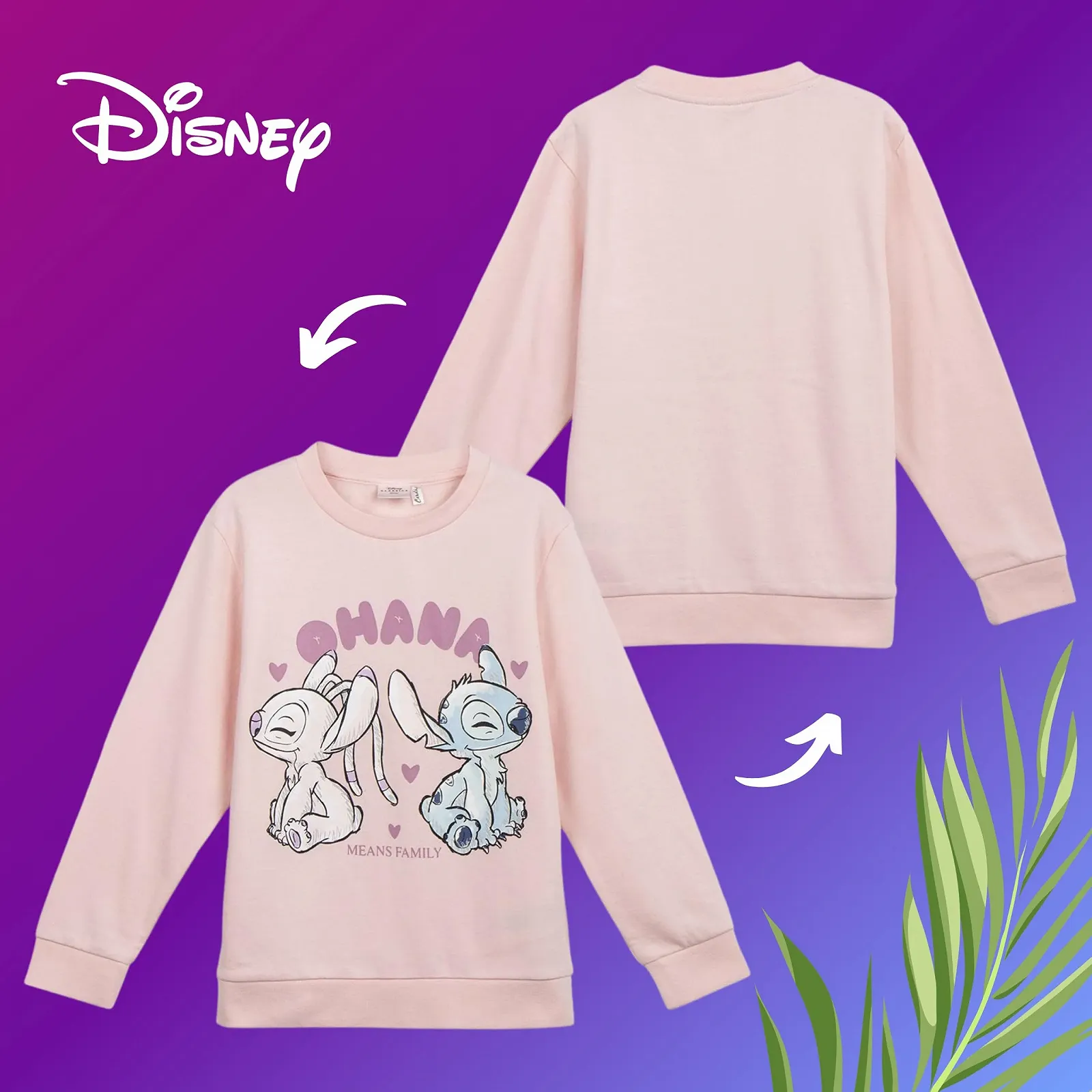 Світшот Disney Stitch для дівчат, м’який бавовняний, фото №8