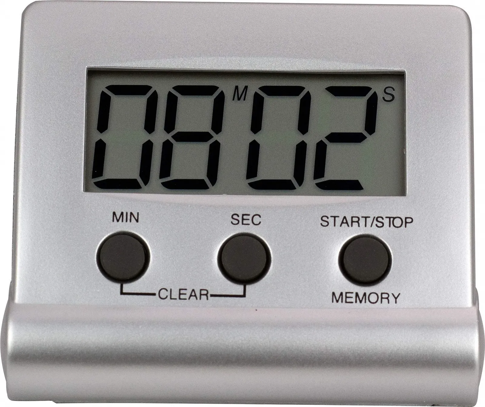 Таймер Quartz TR112 99 минут 59 секунд серебристый, фото №1