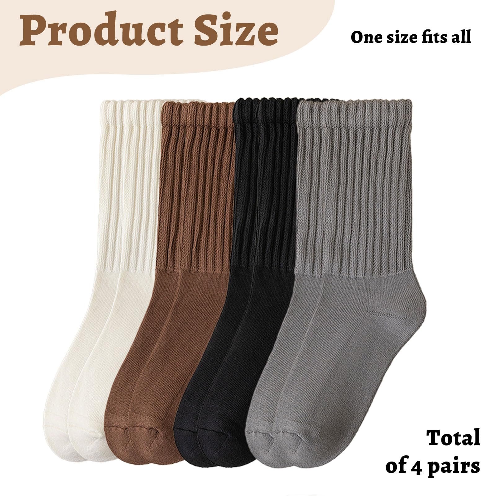 Носки Slouchy 4 пары, фото №2