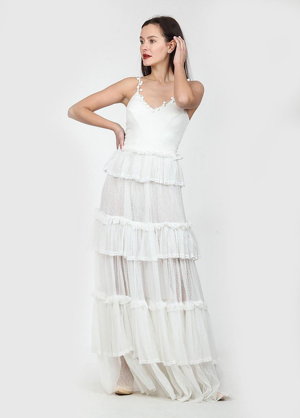 Платье Enna Levoni M Белый (ND-021228-White), фото №9