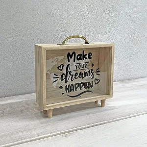 Скарбничка Дерев'яна з прозорим вікном synthetic.ua - Фото 1