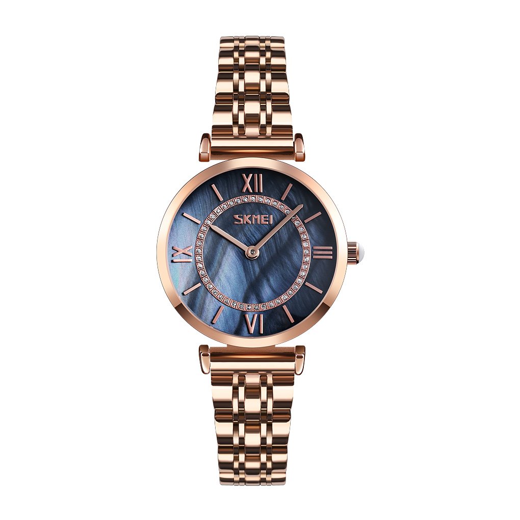 Годинник Skmei 9198RGBKH-S Rose Gold-Black Lady, фото №1