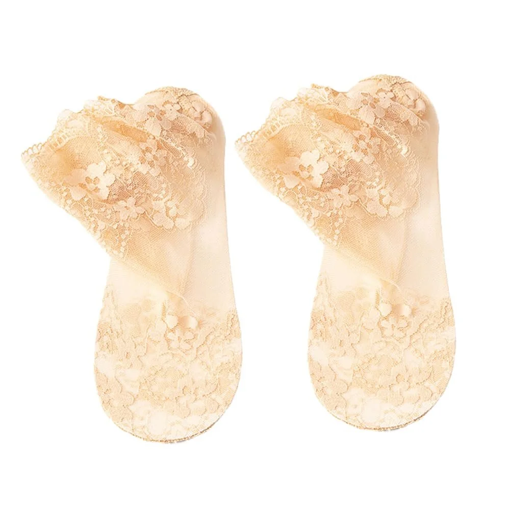 Носки Женские Кружевные Носки Короткие Тонкие Чулочно-носочные изделия Щиколотки Сетчатые Кружевные Носки Прозрачные Носки Дышащие Шелковые Чулочно-носочные изделия Ультратонкие Женские Носки, фото №1