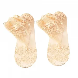 Носки Женские Кружевные Носки Короткие Тонкие Чулочно-носочные изделия Щиколотки Сетчатые Кружевные Носки Прозрачные Носки Дышащие Шелковые Чулочно-носочные изделия Ультратонкие Женские Носки - Фото 1