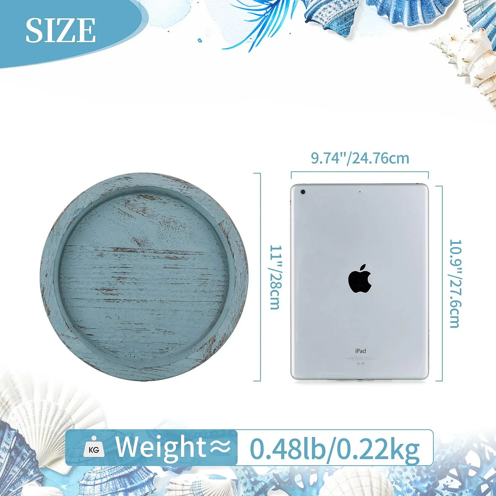 Декоративный поднос Hanobe Деревянный круглый, фото №5 Декоративный поднос Hanobe Деревянный круглый, фото №5