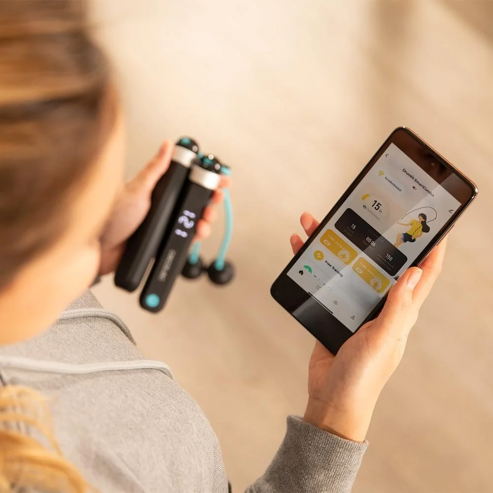 Скакалка Cecotec SmartComba 3000 Connected Регулируемая 2-в-1 Вращение 360º LED-дисплей, фото №3