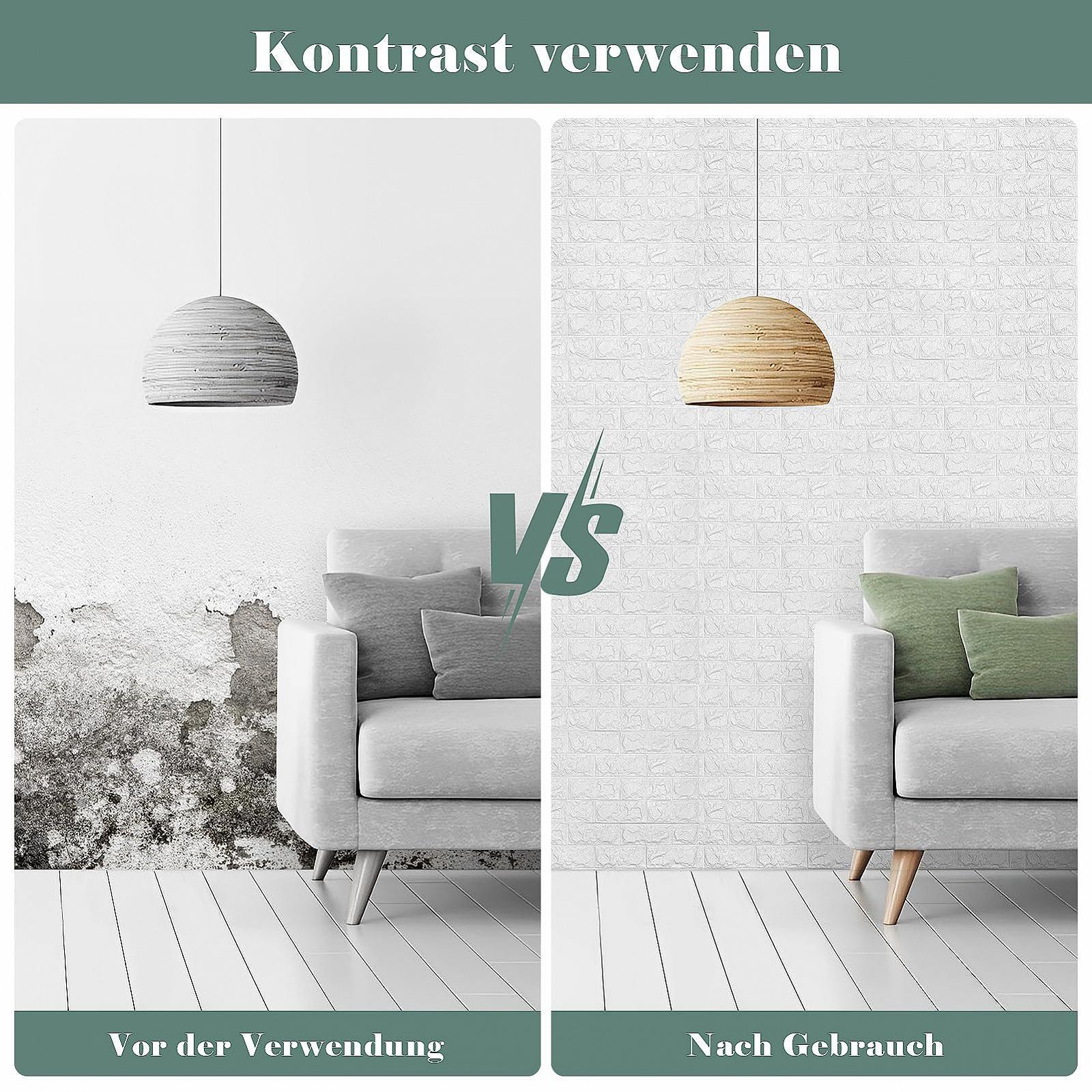 3D-обои AllRight Stone-Look Wall Panels Brick Wall Sticker 10 шт., фото №5 3D-обои AllRight Stone-Look Wall Panels Brick Wall Sticker 10 шт., фото №5