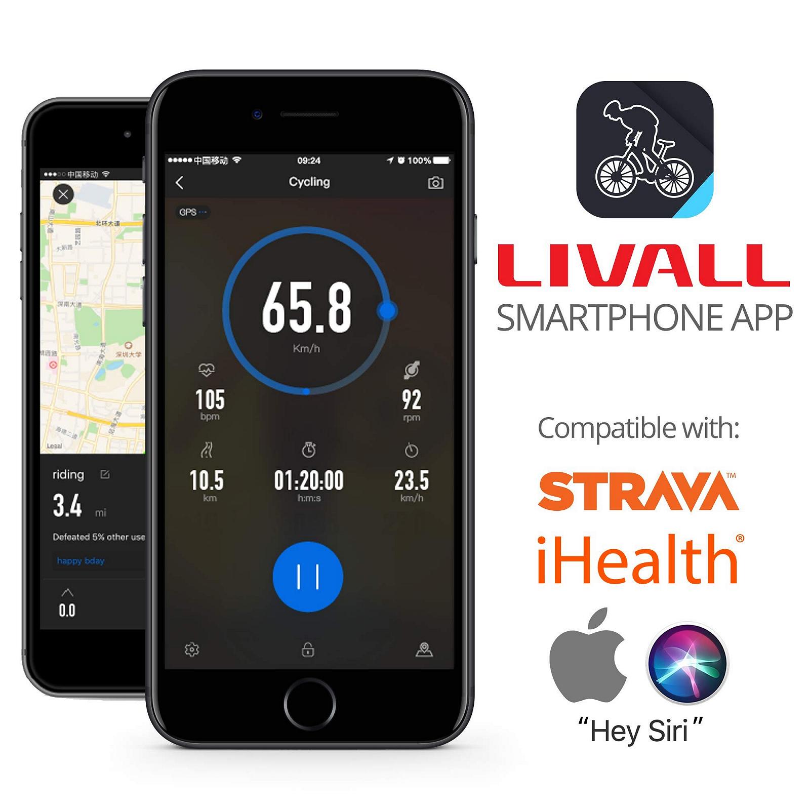 Шолом Livall BH60SEPLUS 2018 Велосипедний Смарт Bluetooth з бездротовим пультом на кермі - Чорний, фото №13