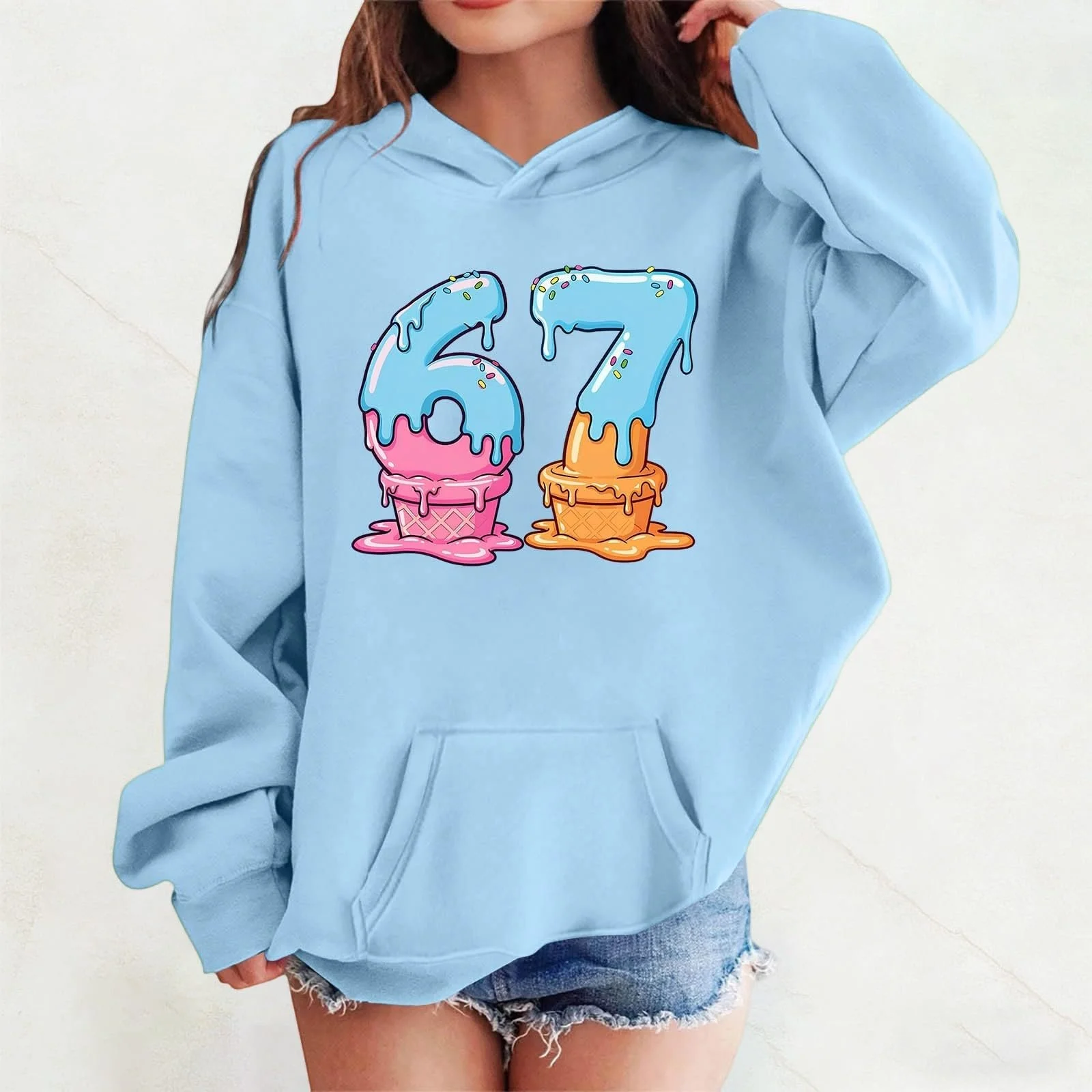 Худі з мемом 67 для дітей, фото №2