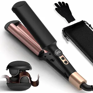 Потрійна плойка-вейвер для волосся UKLISS Mermaid Hair Waver LCD дисплей 120-210°C - Фото 1