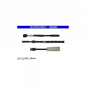 Датчик износа тормозных колодок ATE 24.8190-0286.2 для BMW передняя ось - Фото 1