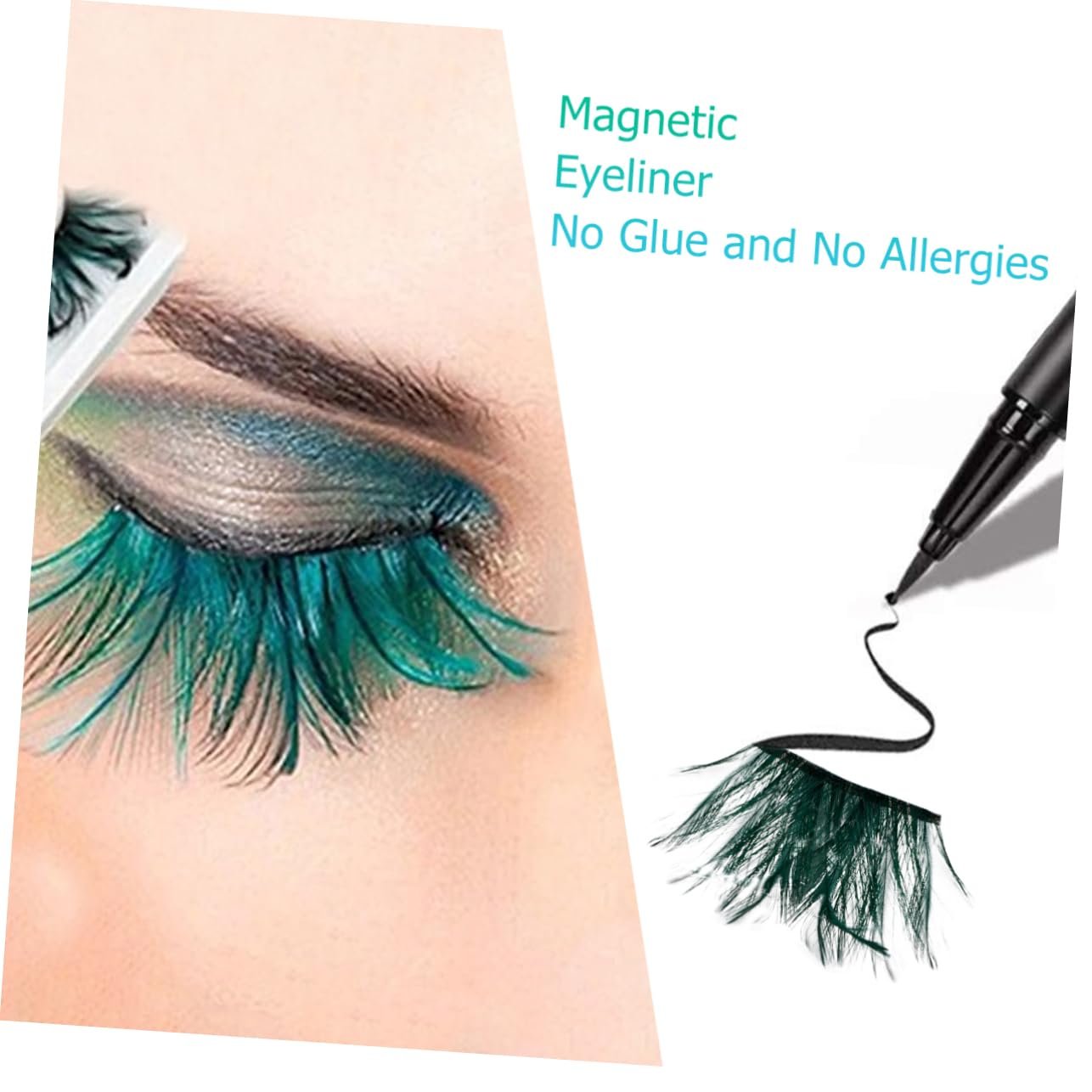 Ресниці Колекція Екстравагантність 6 пар Кольорові Пір'яні, фото №2