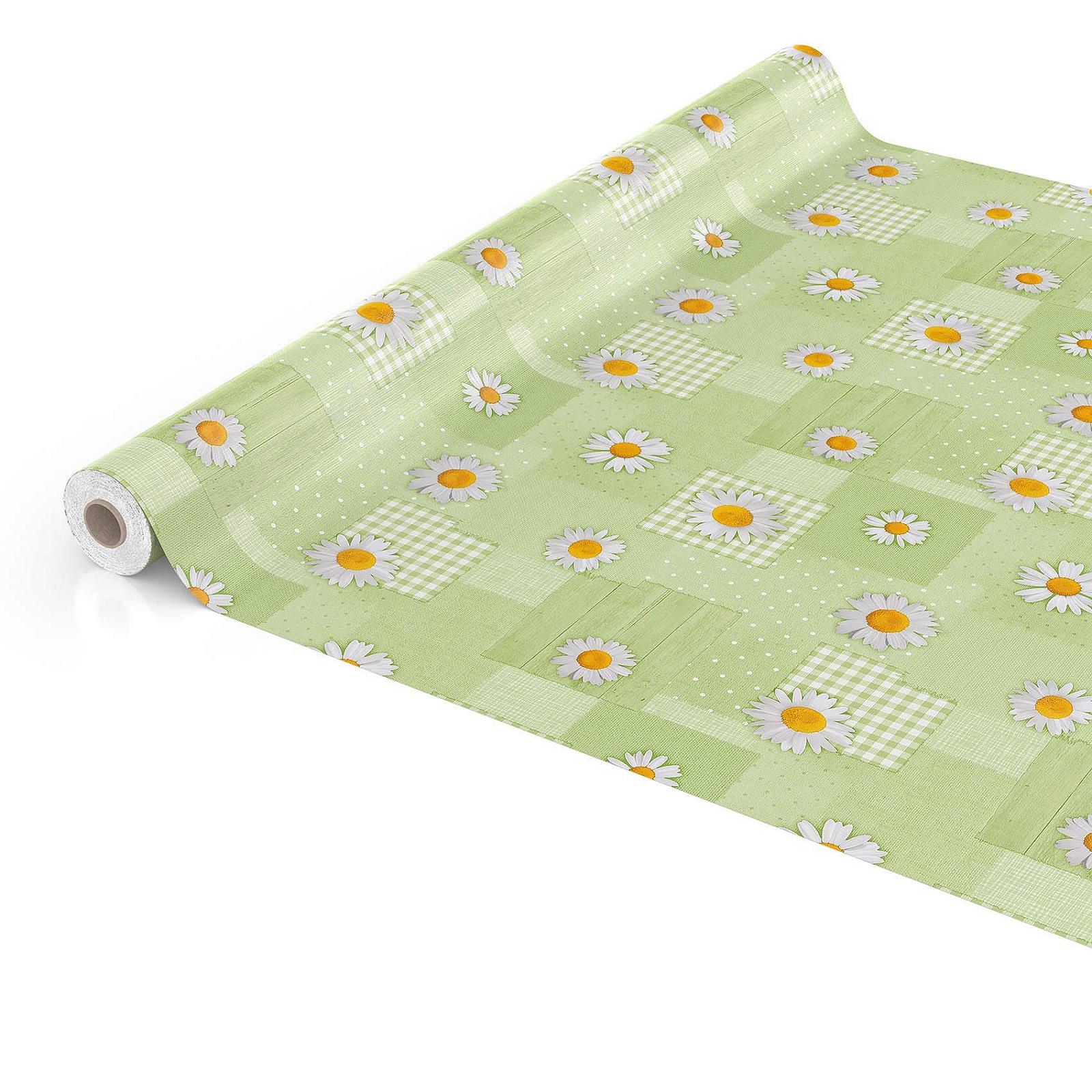 Скатертина клейонка Anro Oilcloth Chamomile Patchwork миється, фото №4