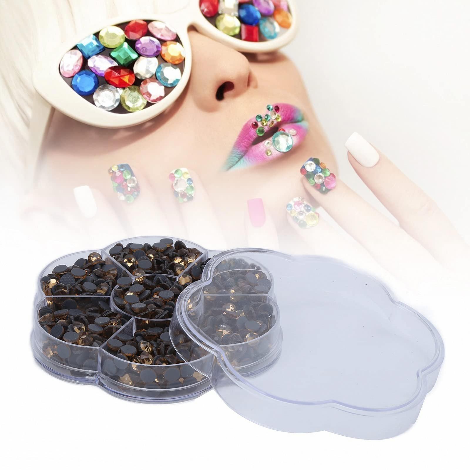 Стрази Emoshayoga Скло Прозорий, Жовтий, 200 шт, фото №8