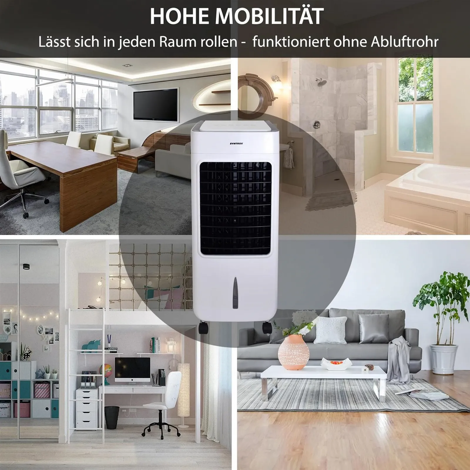 Охолоджувач повітря Syntrox Breeze Дистанційне керування Таймер Іонізація, фото №2