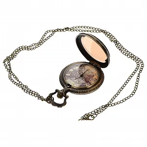 Карманные часы в стиле ретро LIFKOME с картой мира, винтажные кварцевые часы для украшения одежды - Фото 1