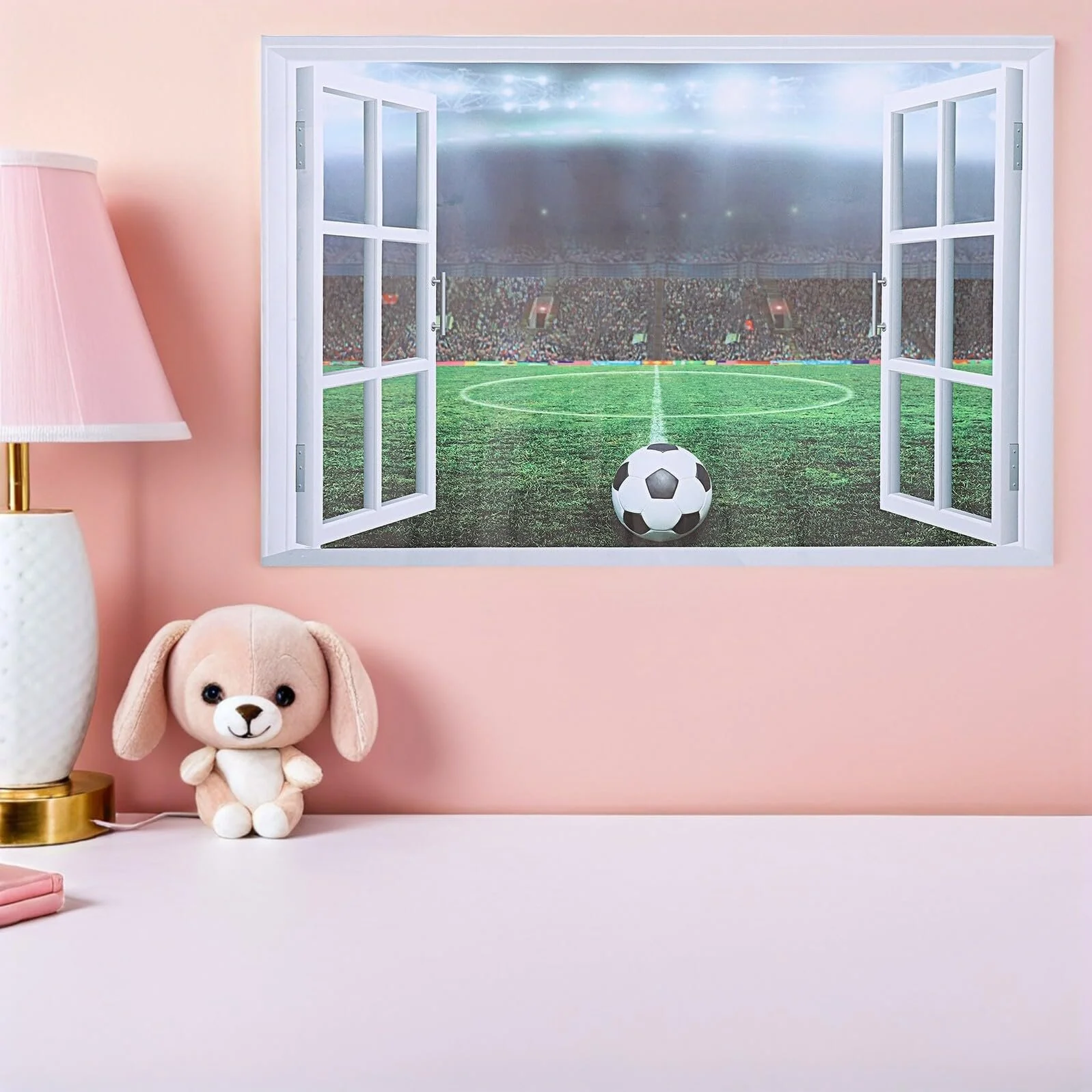3D Наклейка на стіну Футбольний стадіон 38 x 58 см, фото №5 3D Наклейка на стіну Футбольний стадіон 38 x 58 см, фото №5