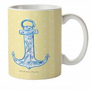 Детская Кружка Mr. & Mrs. Panda Anchor Blue Пластиковая - Фото 1