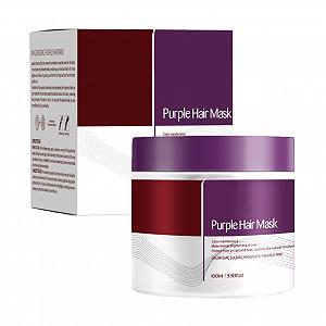 Маска для волос Lila 100 мл интенсивный восстанавливающий крем, глубоко кондиционирующая крем-маска, нейтрализует медные и желтые тона для блондинистых, серебристо-седых, мелированных волос - Фото 1