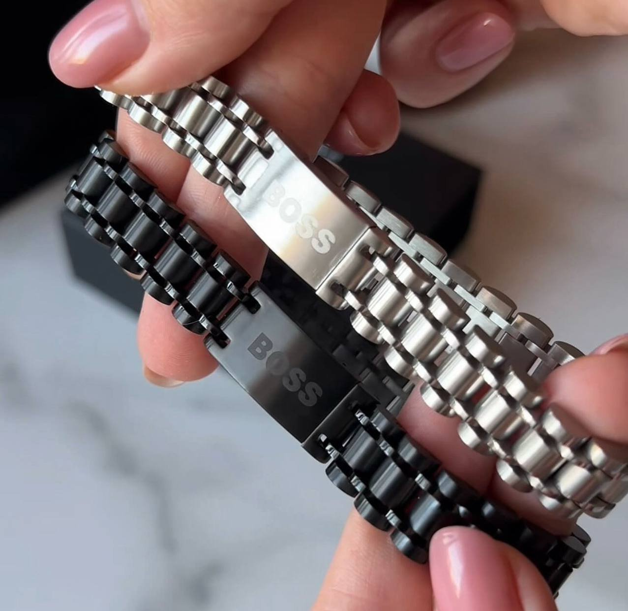 Чоловічий сталевий браслет BOSS, фото №5