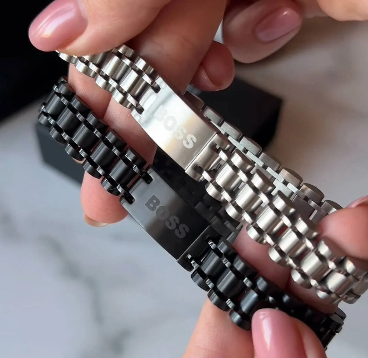 Чоловічий сталевий браслет BOSS, фото №5