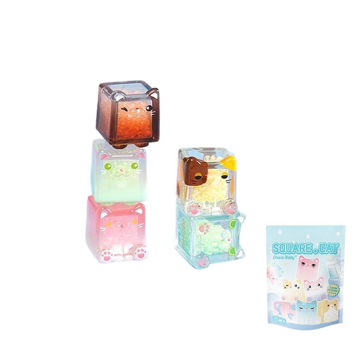 Фигурка Квадратный Кот, серия Blind Box, модель - сюрприз, 1 шт, фото №1