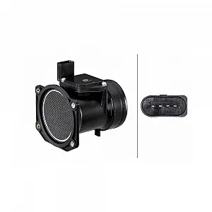 Витратомір повітря HELLA 8ET 009 142-261 для AUDI SEAT SKODA VW HITACHI - Фото 1