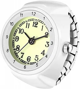 Женские часы-кольцо OIDEA с эластичным кольцом: круглые часы на палец - Фото 1