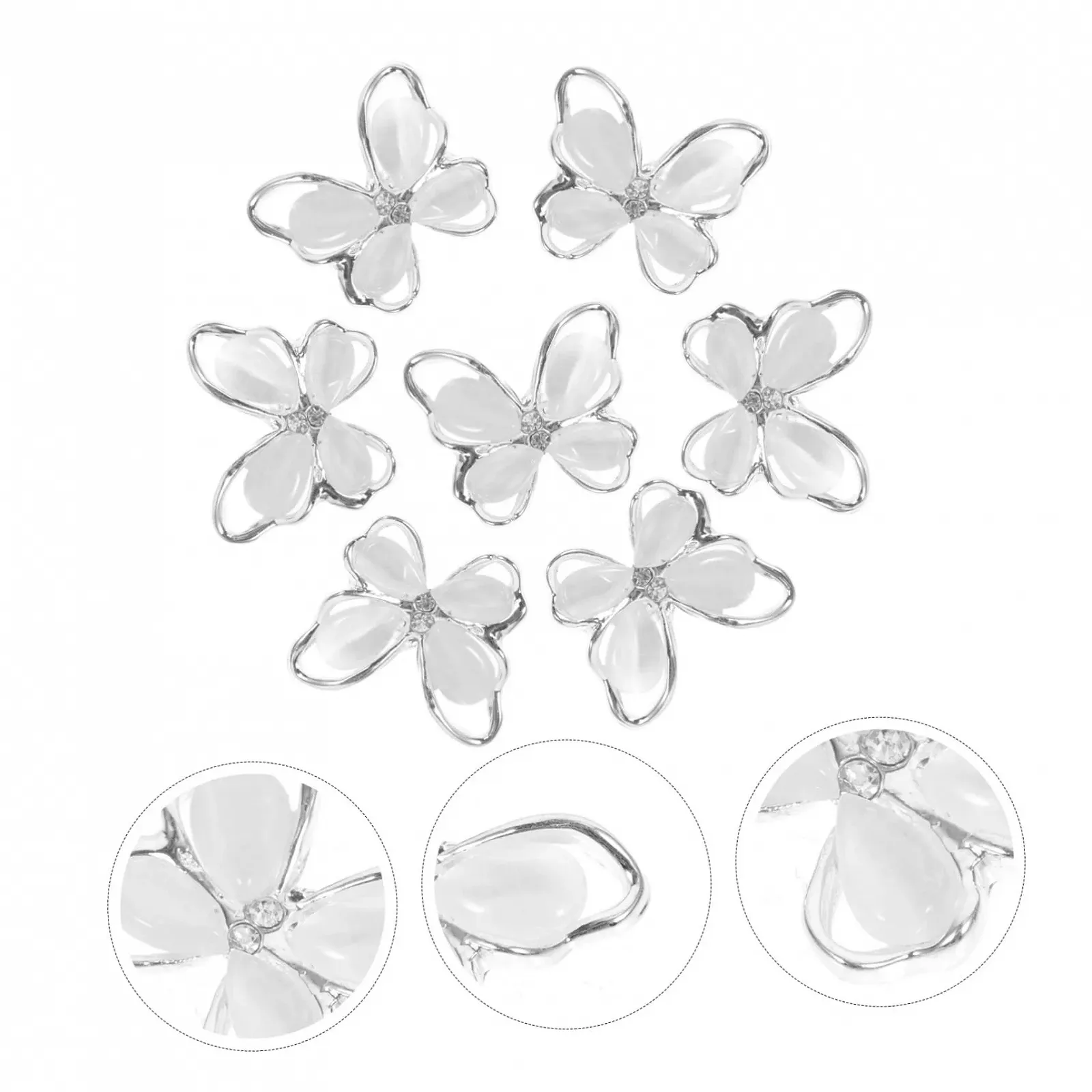 Прикраси Метелики Housoutil 10 шт, фото №5