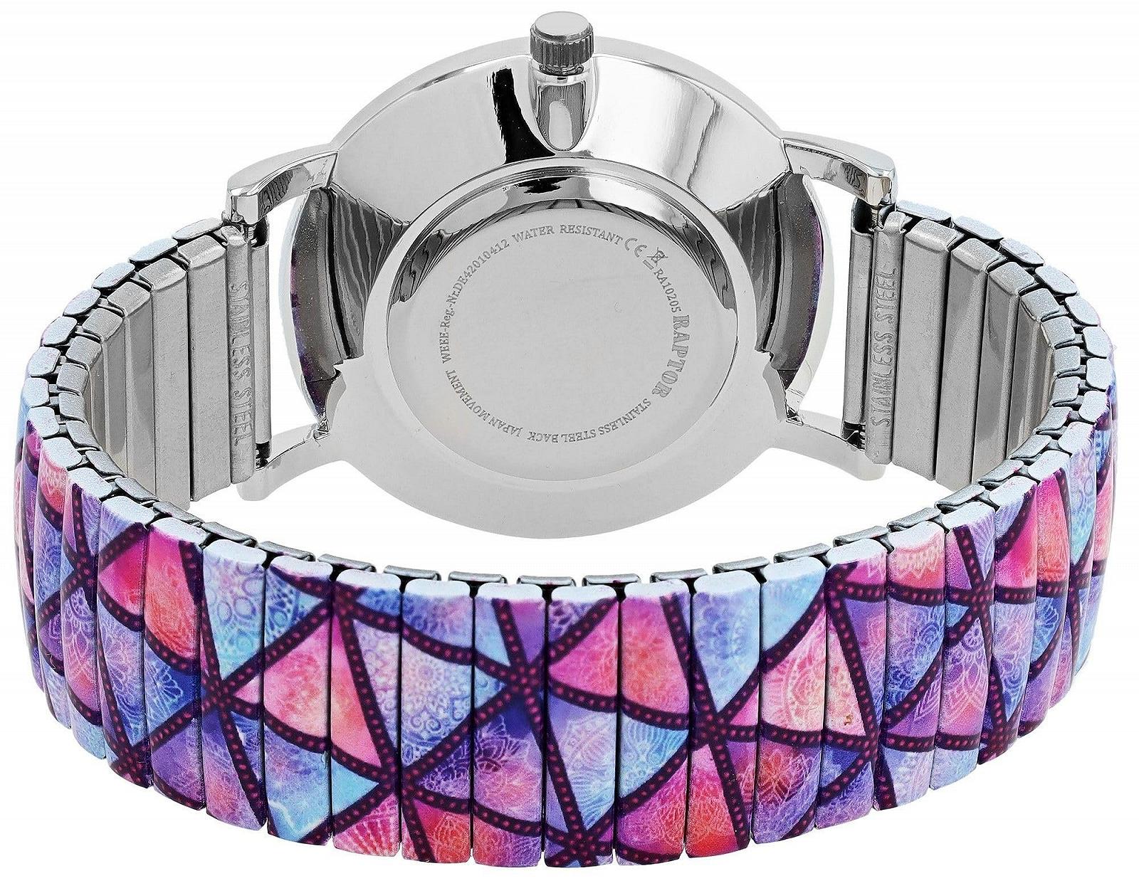 Женские часы Raptor Colourful Edition RA10205 Кварцевые Аналоговые, фиолетовый, Браслет, фото №3 Женские часы Raptor Colourful Edition RA10205 Кварцевые Аналоговые, фиолетовый, Браслет, фото №3