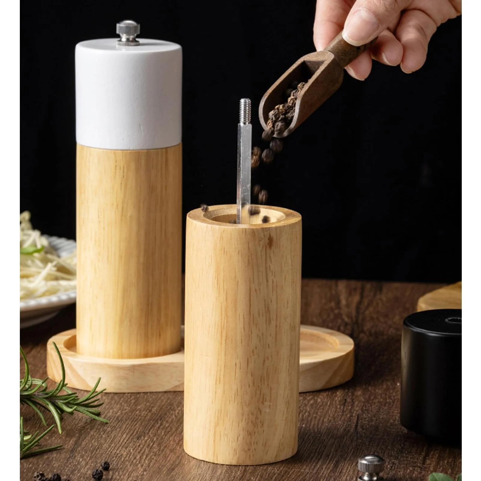 Мельница для специй Деревянная Черная, фото №9 Мельница для специй Деревянная Черная, фото №9