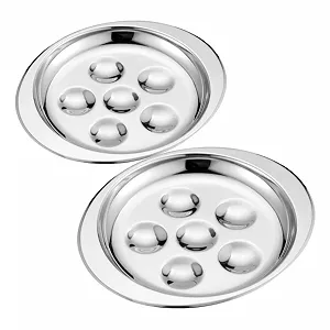 Форма для запекания улиток TOYANDONA 2 шт. из нержавеющей стали на 6 отверстий термостойкая - Фото 1