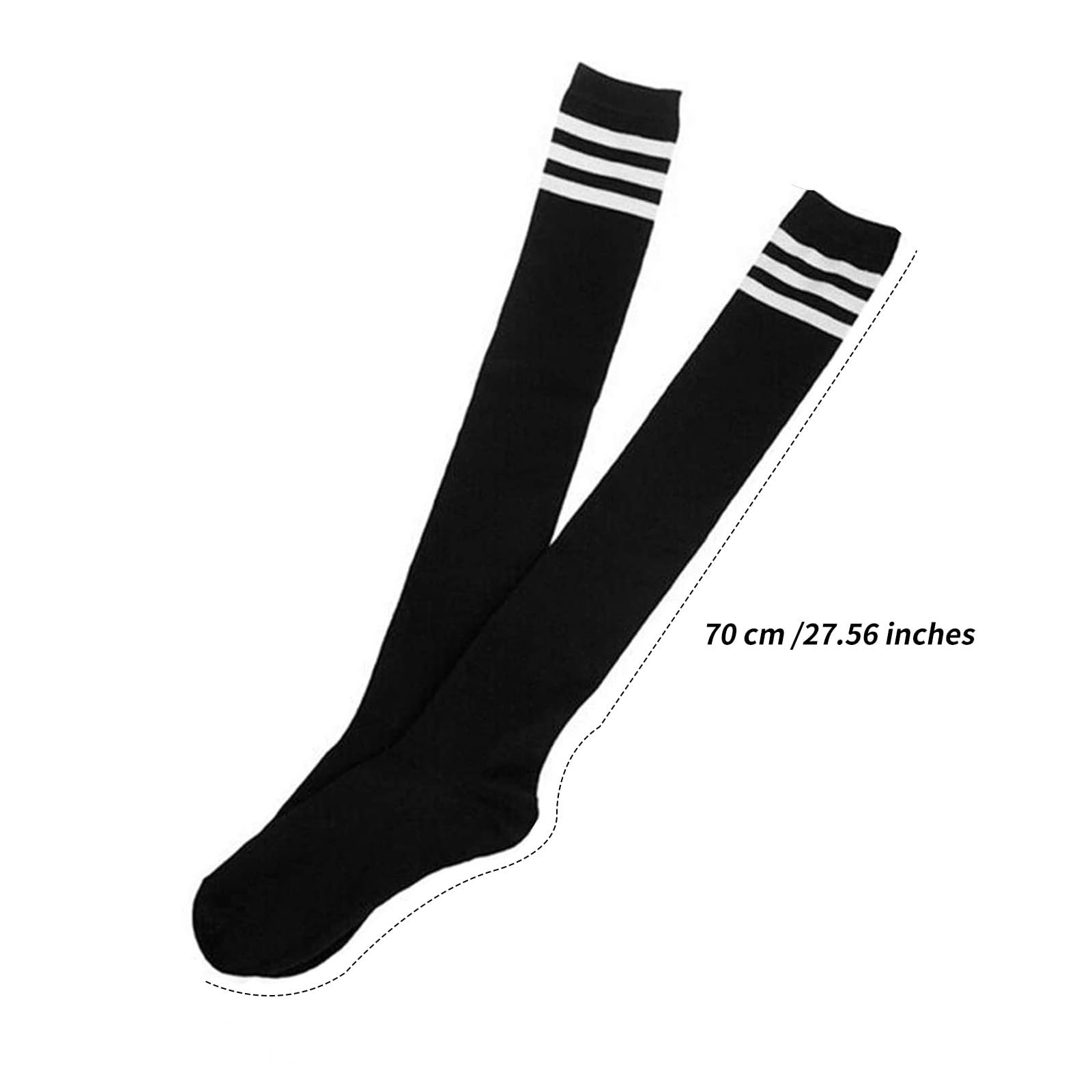 Комплект гольфов выше колена в полоску, 3 пары, фото №8