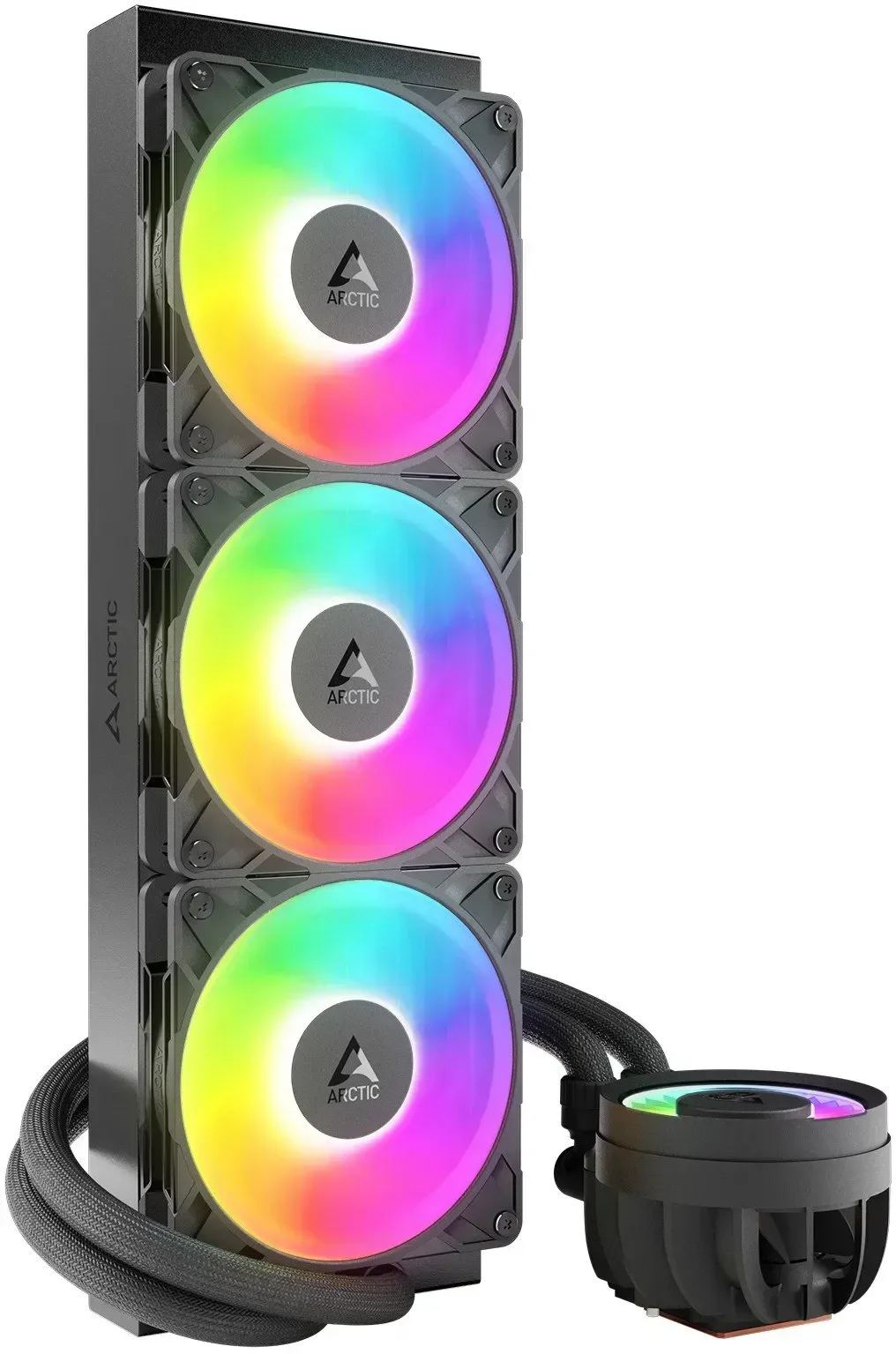 Система рідинного охолодження Arctic Liquid Freezer III Pro 360 A-RGB / LGA1851, 1700 / AM5, AM4 / TDP 300W+ / Біла, фото №2