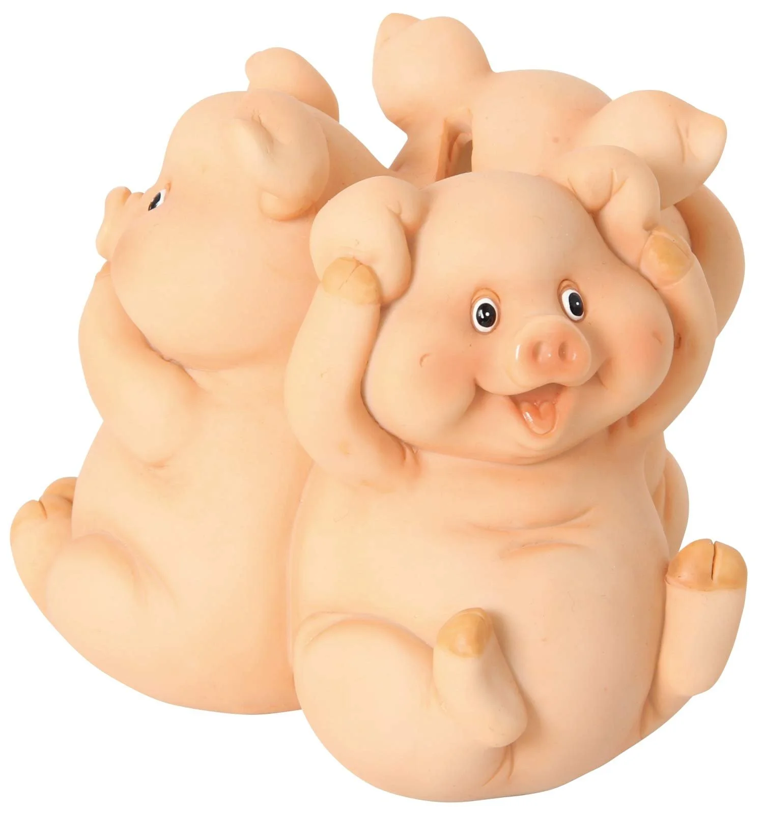 Скарбничка Bartl Pigs Не бачу Не чую Не говорю Полірезин 12.5 x 12.5 x 10 см, фото №2