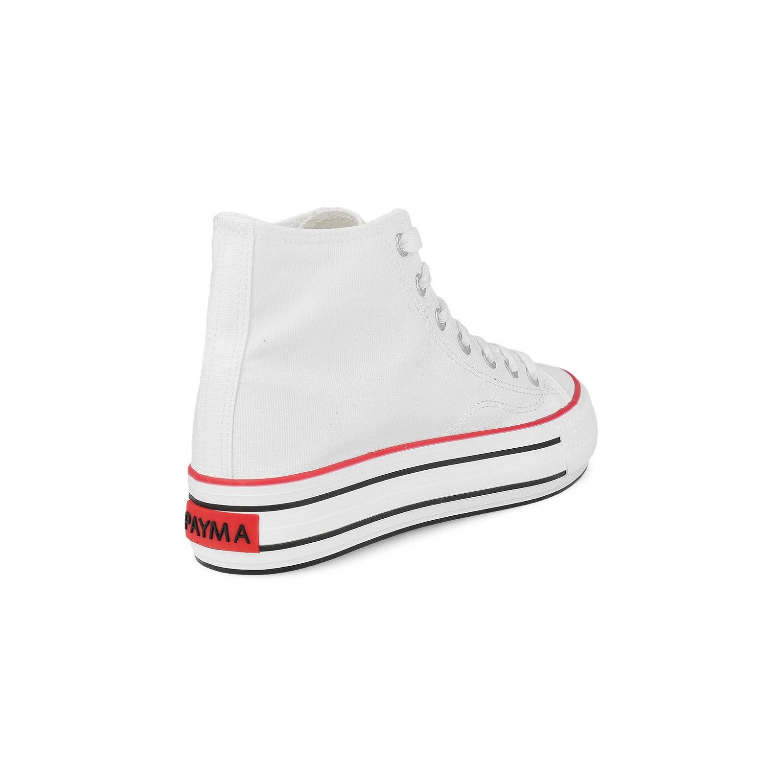Кеди PAYMA Текстильні Кеди для Жінок та Чоловіків Hi-Top Low Top Low High Прості та на Платформі Гумова Підошва Чорний Червоний Синій Білий, фото №3