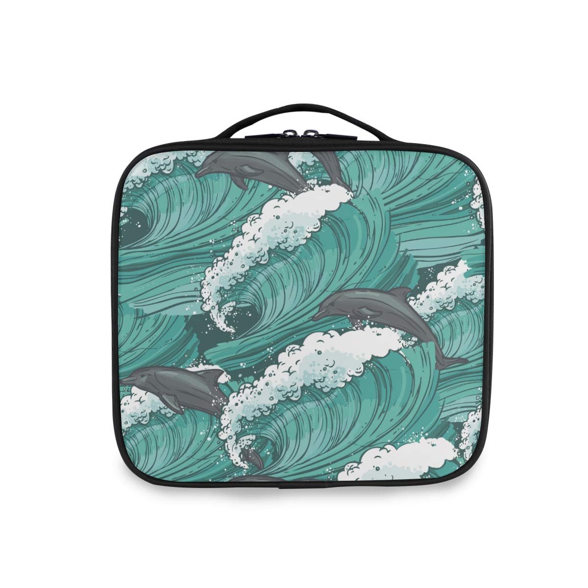 Косметичка Sail Dolphin Art с молнией, органайзер для косметики с регулируемыми разделителями, фото №5