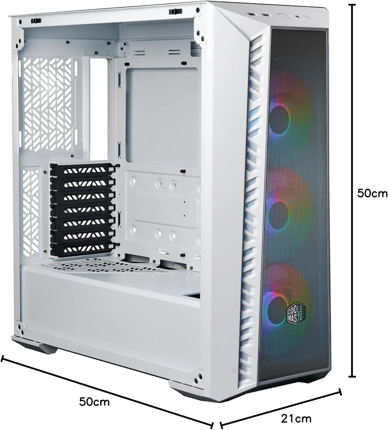 Корпус для ПК Cooler Master MasterBox 520 Mesh ARGB Білий, фото №10