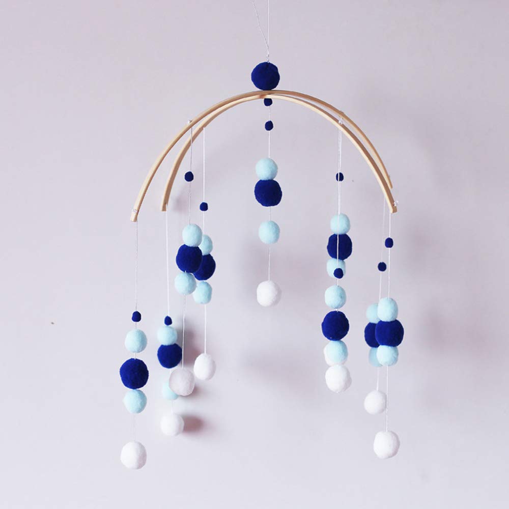 Детская игрушка Moonvvin Rattles Mobile Wooden Beads Wind Chimes Bell для детских кроваток подвеска палатка декор фотография подарок серый, фото №5