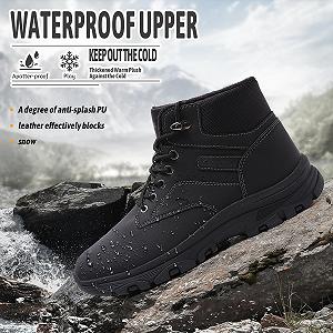 Зимние Ботинки Littleplum Мужские Водонепроницаемые Черный synthetic.ua - Фото 1