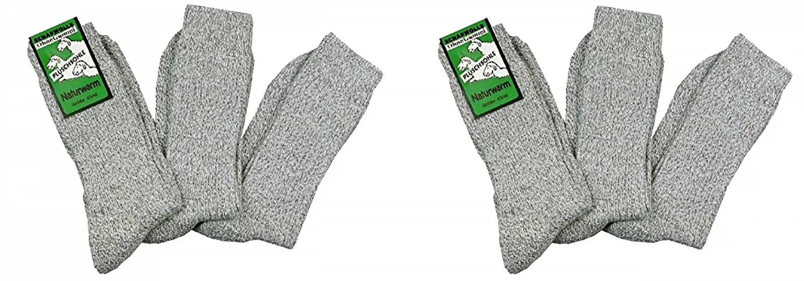 Носки TippTexx Norweger Gesundheitssocken с плюшевой подошвой без резинового давления, 6 пар, фото №1