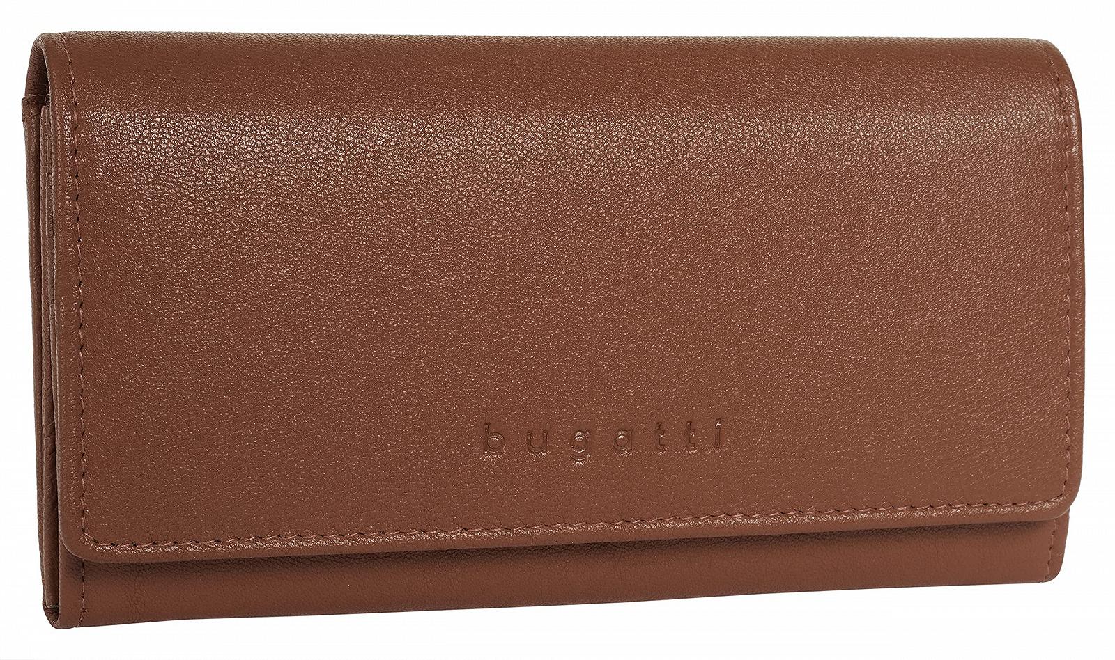 Кошелек BUGATTI Punto Женский Кожаный RFID Кошелек 19 Отделений для карт Cognac, фото №2