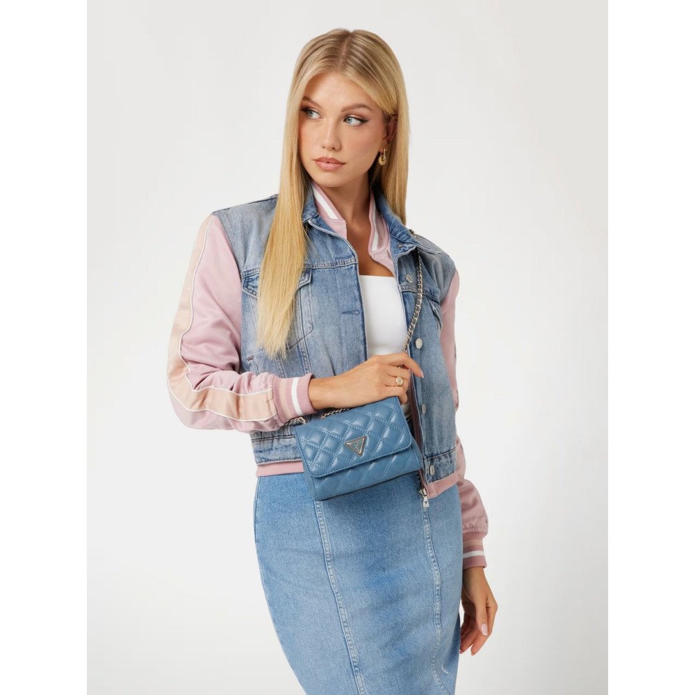 Сумка GUESS Giully Mini 2 Compartment Convertible Flap XS Slate, фото №4