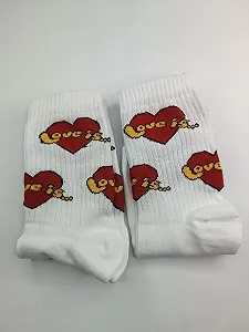 Жіночі молодіжні шкарпетки високі демісезонні білі 36 - 39 розмір - Фото 1